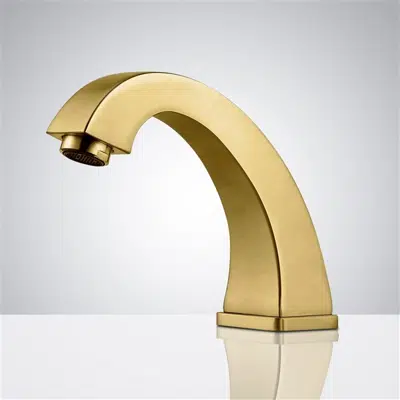 afbeelding voor Sassari Brushed Gold Commercial Restroom Deck Mount Touchless Faucet