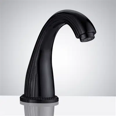 Fontana Matte Black Commercial Bathroom Touchless Faucet图像