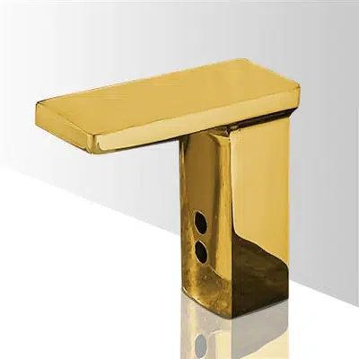 obraz dla Fontana Alinea Polished Gold Tone Finish Commercial Touchless Faucet