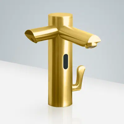 Image for Fontana Lenox Dual Touchless Faucet with Sensor Soap Dispenser in Gold