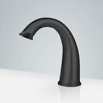 obraz dla Fontana Commercial Matte Black Touchless Automatic Touchless Faucet