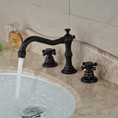 afbeelding voor Fontana Dreux Oil Rubbed Bronze Sink Faucet