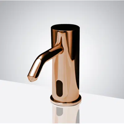 afbeelding voor Fontana Trio Commercial Rose Gold Brass Deck Mount Automatic Sensor Liquid Soap Dispenser