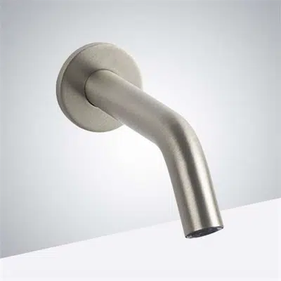 รูปภาพสำหรับ Fontana Milan Solid Brass Antique Pewter Wall Mount Dual Commercial Touchless Faucet