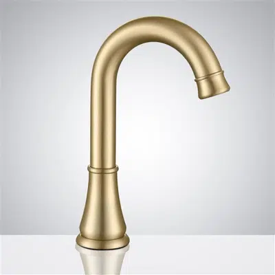 Fontana Commercial Design Brushed Gold Touchless Faucet图像