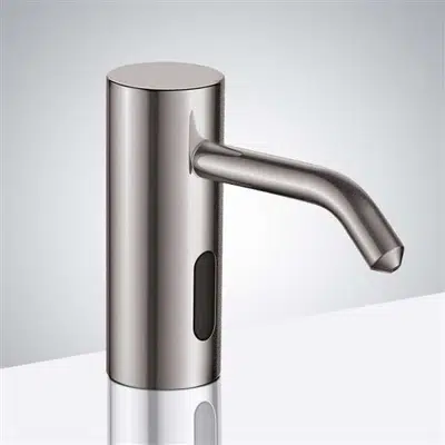 billede til Fontana TrioCommercial Brushed Nickel Brass Deck Mount Automatic Sensor Liquid Soap Dispenser