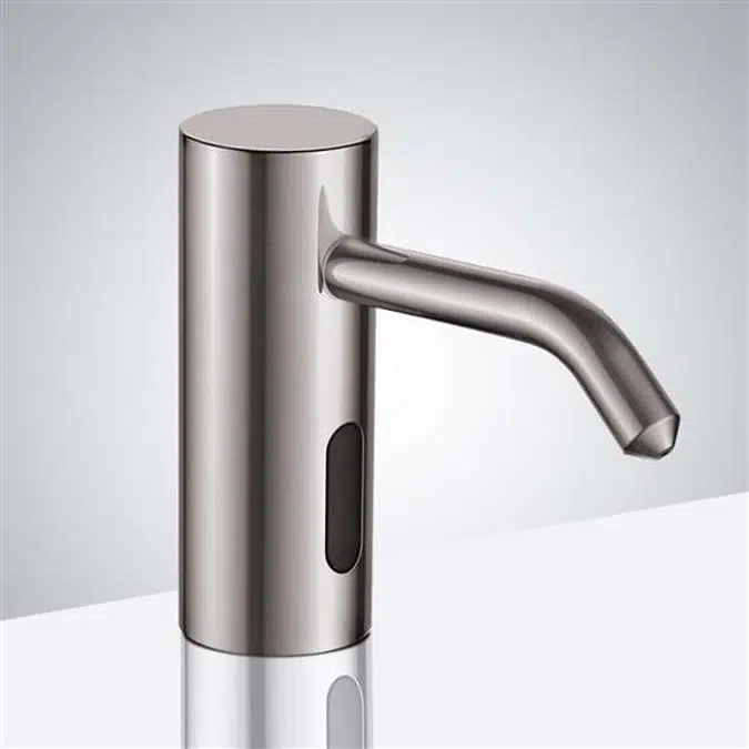 Fontana TrioCommercial Brushed Nickel Brass Deck Mount Automatic Sensor Liquid Soap Dispenser