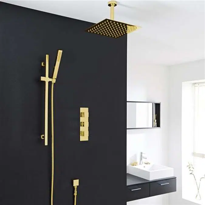 Fontana Gold Rain Shower System