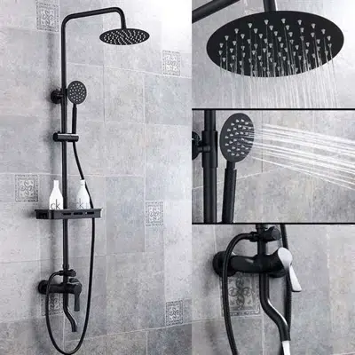 Image for Fontana Milan Thermostatic Oil Rubbed Bronze Sprayer Shower Faucet