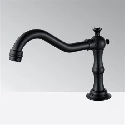 billede til Fontana Matte Black Commercial Architectural Public Restroom Touchless Faucet