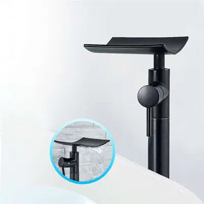 Image pour Fontana Deauville Floor Standing Tub Faucet Single Handle Waterfall Spout in Oil Rubbed Bronze