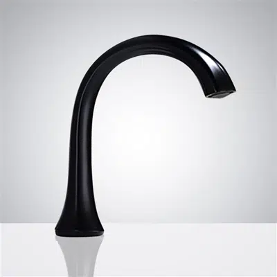 obraz dla Fontana Matte Black Commercial Touchless Restroom Faucet