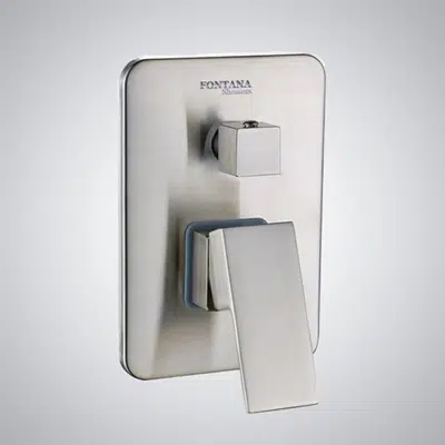 Image for Fontana Wall Mounted Brushed Nickel 3 Way Shower Mixer Valve Type A