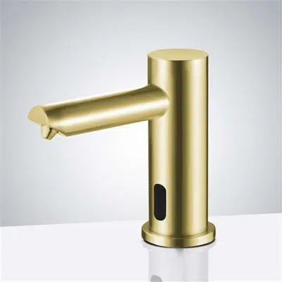 afbeelding voor Marsala Minimalist Modern Brushed Gold Sensor Soap Dispenser