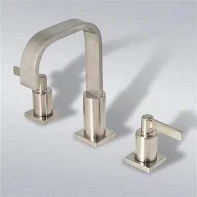 Image for Dual Handle Stainless Steel Bathroom and Kitchen Sink Faucet