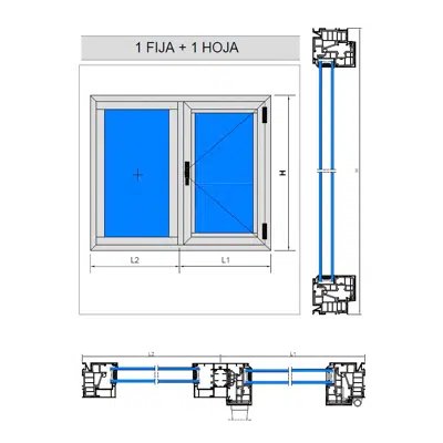 Image for Refine - Window - Fixed + 1 Leaf