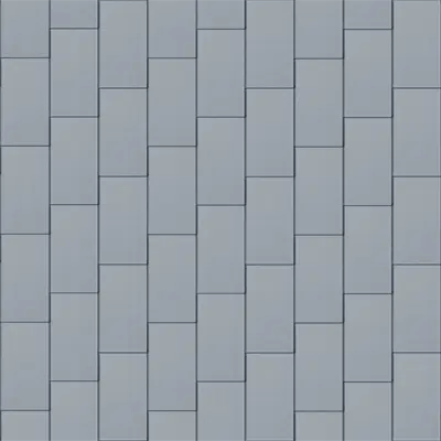 bild för Flat-Lock Tile Roof (500 mm x 1000 mm, vertical, prePATINA blue-grey)