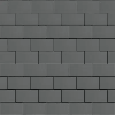 Image for Flat-Lock Tile Facade (500 mm x 1000 mm, horizontal, prePATINA graphite-grey)