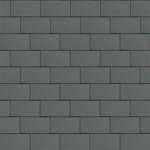 flat-lock tile facade (500 mm x 1000 mm, horizontal, prepatina graphite-grey)