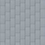 flat-lock tile roof (333 mm x 600 mm, vertical, prepatina blue-grey)