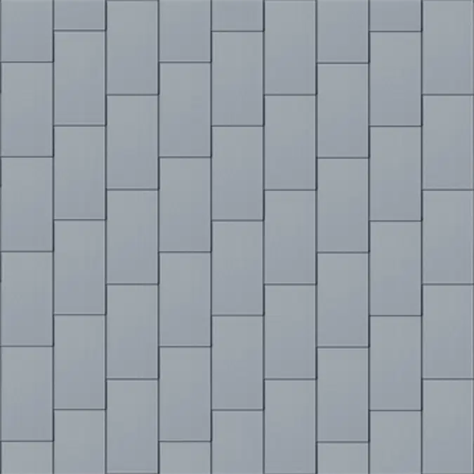 Groot formaat losange dak (333 mm x 600 mm, vertikaal, prePATINA blue-grey)