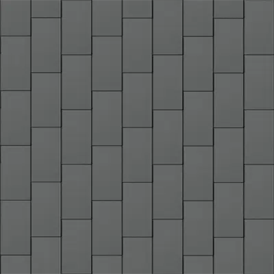 изображение для Flat-Lock Tile Facade (333 mm x 600 mm, vertical, prePATINA graphite-grey)