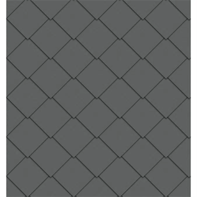 Vierkante losange gevel (325 mm x 325 mm, prePATINA graphite-grey)