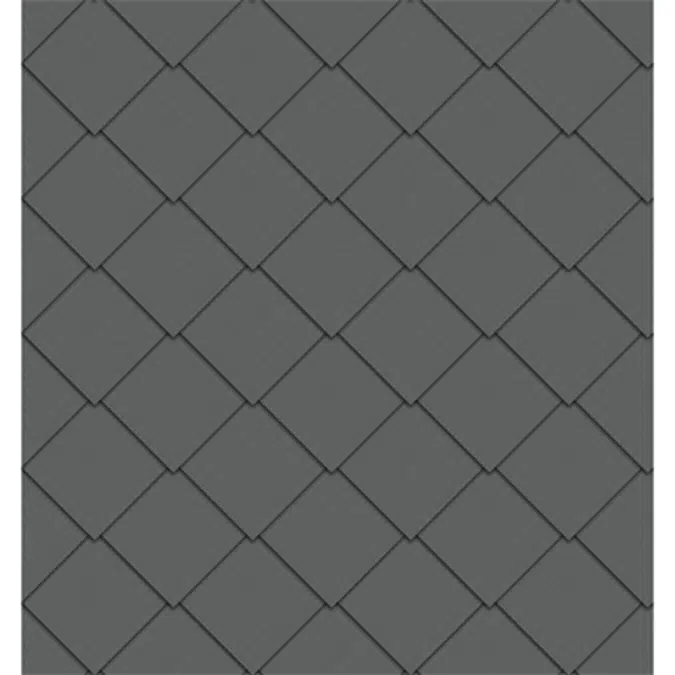 Bardeaux carrés Façade (325 mm x 325 mm, prePATINA ardoise)