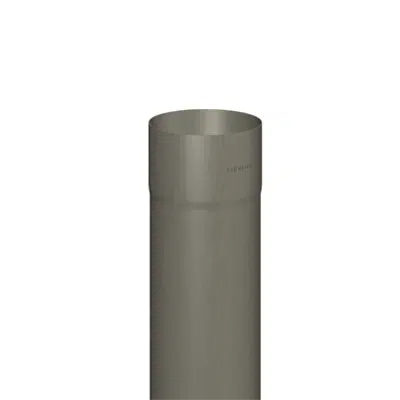 downpipe round (size 100, length 2000 mm, prepatina graphite-grey)