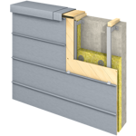 joint angulaire façade (430 mm, horizontal, prepatina clair)