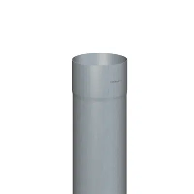 Image for Downpipe round (size 100, length 2000 mm, prePATINA blue-grey)