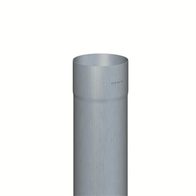 Downpipe round (size 100, length 2000 mm, prePATINA blue-grey)