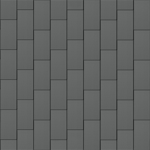 flat-lock tile roof (600 mm x 1500 mm, vertical, prepatina graphite-grey)
