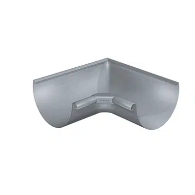 Image for Gutter corner half-round (size 333, inside 90°, deep-drawn, prePATINA blue-grey)