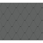 diamond tile facade (228 mm x 330 mm, prepatina graphite-grey)