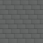 flat-lock tile roof (600 mm x 1500 mm, horizontal, prepatina graphite-grey)