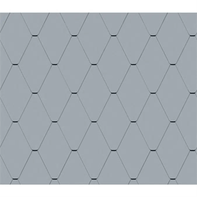 Diamond Tile Facade (228 mm x 330 mm, prePATINA blue-grey)