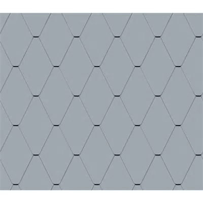 imagem para Diamond Tile Facade (228 mm x 330 mm, prePATINA blue-grey)