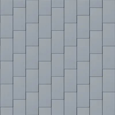 imagen para Flat-Lock Tile Facade (333 mm x 600 mm, vertical, prePATINA blue-grey)