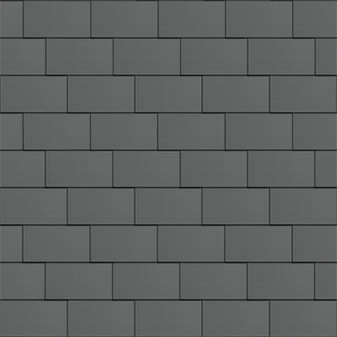 Flat-Lock Tile Roof (333 mm x 600 mm, horizontal, prePATINA graphite-grey)