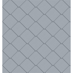 square tile facade (325 mm x 325 mm, prepatina blue-grey)