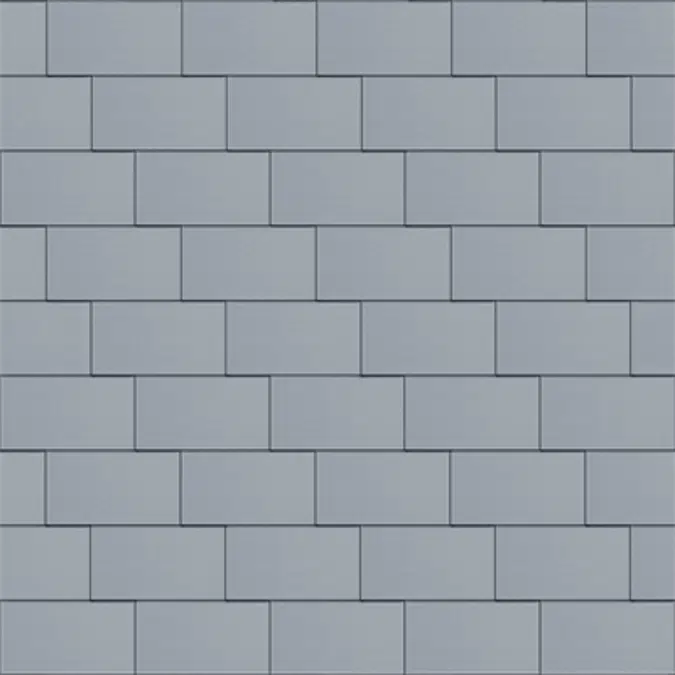 Groot formaat losange (333 mm x 600 mm, horizontaal, prePATINA blue-grey)