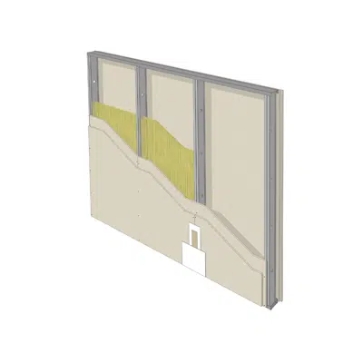 bilde for Parede W112: Montante duplo a cada 400mm - 15mm