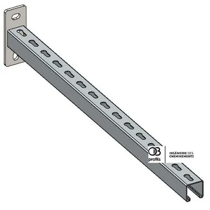 Heavy perforated brackets for cable tray CP41