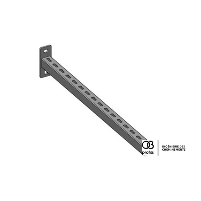 Heavy perforated brackets for cable tray CP41