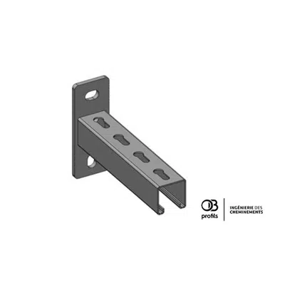 Image for OB Profils - Heavy perforated brackets for cable tray CP41