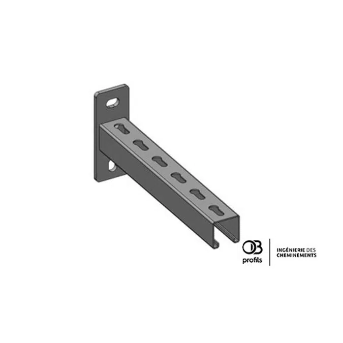 OB Profils - Heavy perforated brackets for cable tray CP41