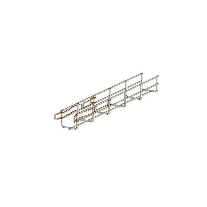 Wire cable trays and connection accessories