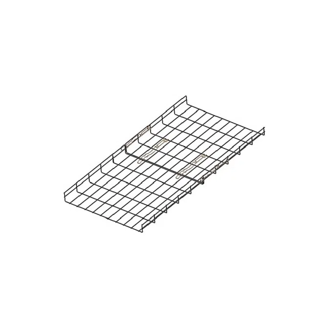 Wire cable trays and connection accessories