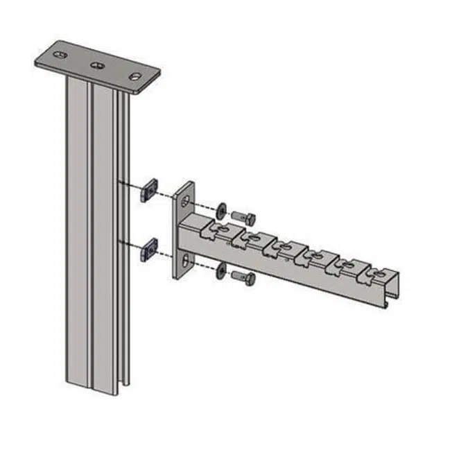 OB Profils - Ceiling Bracket P82 - Rectangular Plate